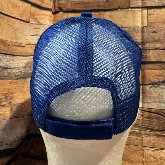 NAPA Auto Parts Blue Baseball Cap Hat Embroidered Logo Adjustable Strapback Mesh - Picture 3 of 8